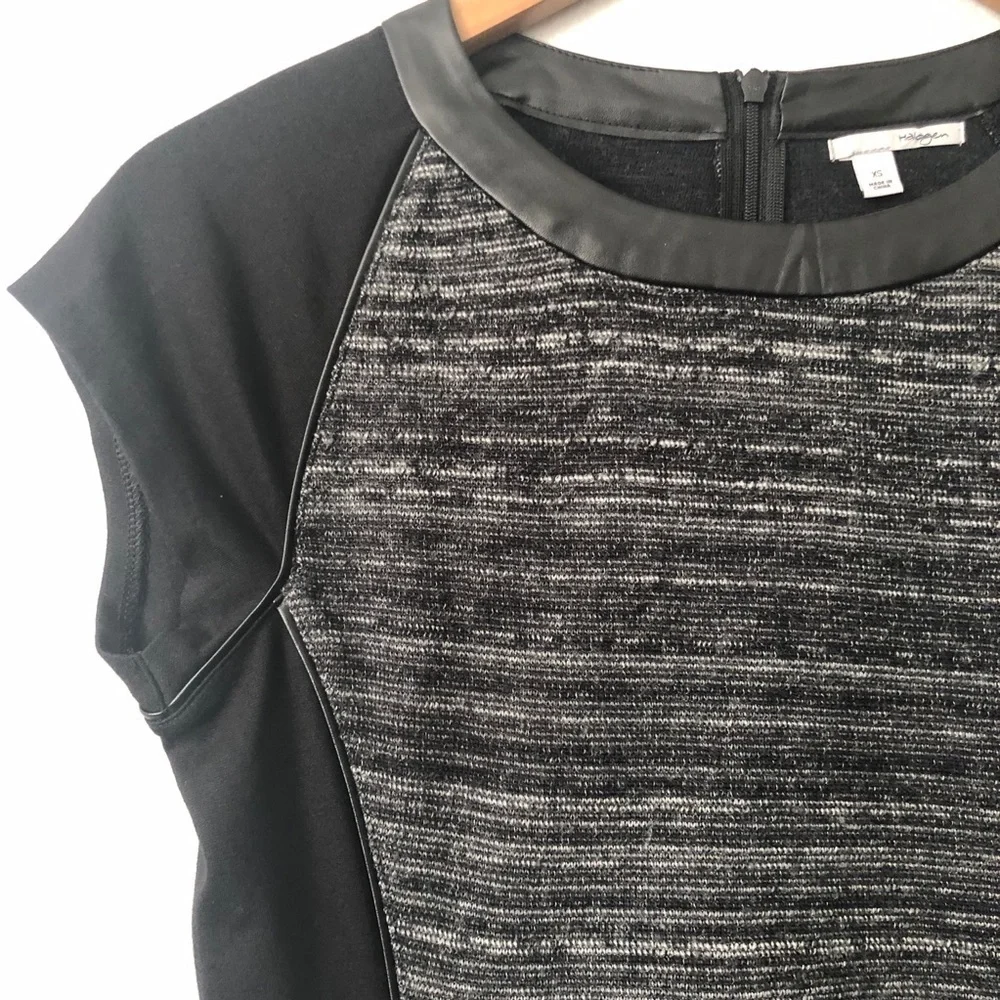 Halogen Dress Womens Tweed‎ Colorblock Sheath Career Business Office Size XS